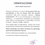 Obwieszczenie Wójta Gminy Skołyszyn ws. możliwości tymczasowego zamknięcia drogi w Siepietnicy