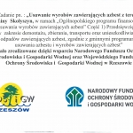 Usuwanie wyrobów zawierających azbest z terenu Gminy Skołyszyn, w ramach „Ogólnopolskiego programu finansowania usuwania wyrobów zawierających azbest”