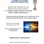 Zaproszenie na Turniej Halowej Piłki Nożnej o Puchar Wójta Gminy Skołyszyn