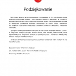 Podziękowanie dla Wójta Gminy Skołyszyn